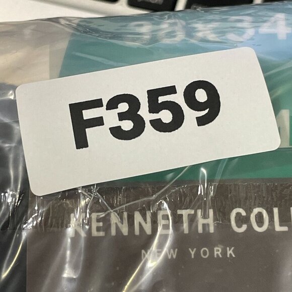 NEW Kenneth Cole Mens 38x34 Straight Fit Stretch Denim Jeans Black Cotton Blend - Picture 10 of 10